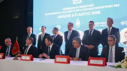 ​Signature d'un protocole d'accord pour la réalisation du port sec Agadir Atlantic Hub