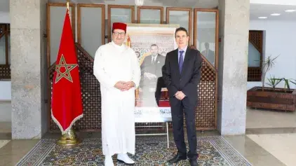 ​Monsieur Abdessamad KAYOUH reçoit l’Ambassadeur d’Espagne au Maroc
