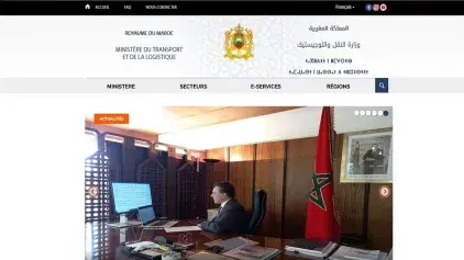 Le Ministère du Transport et de la Logistique lance son site web officiel « transport.gov.ma »