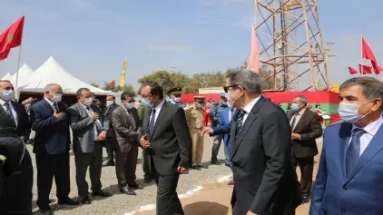 Visite de Monsieur le Ministre dans la Région de Souss–Massa: Lancement des travaux d’aménagement du projet de la Zone Logistique au sud d’Ait-Melloul