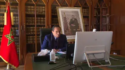 Monsieur Abdelkader AMARA procède à l’ouverture du webinaire organisé par l’Académie Mondiale de L’AISM