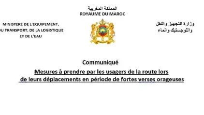 Mesures à prendre par les usagers de la route lors de leurs déplacements en période de fortes averses orageuses
