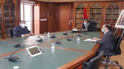 M. Amara  reçoit le Président de la Commission des infrastructures, de l’énergie, des mines et de l’environnement à la Chambre des Représentants