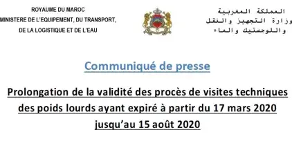 Communiqué concernant les engagements du Ministère envers les professionnels du transport routier de marchandises