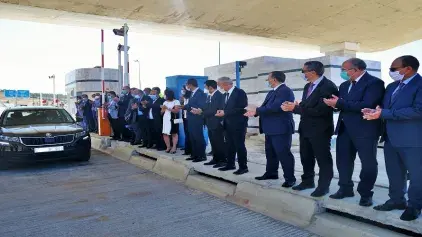 Communiqué de presse sur l'inauguration de l’échangeur et de la pénétrante  de Lixus au niveau de l’autoroute Tanger - Rabat