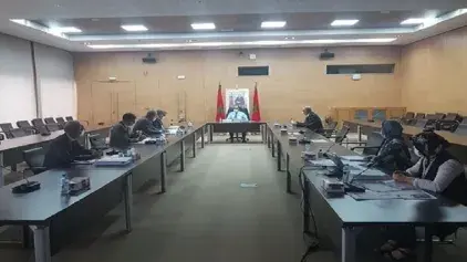 M. AMARA préside une réunion de suivi  de la construction des grands barrages