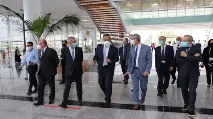 Visite de Monsieur AMARA à la gare de Rabat-Agdal pour s’enquérir  des mesures d’accompagnement de la reprise progressive du trafic ferroviaire