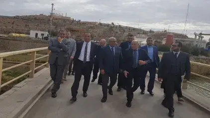Visite de Monsieur le Ministre au barrage Mohammed V dont les travaux de surélévation débuteront bientôt
