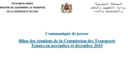 Bilan des réunions de la Commission des Transports tenues en novembre et décembre 2019