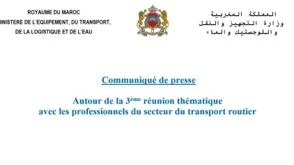 Réunion avec les professionnels du transport routier de marchandises concernant les conditions d’accès aux métiers du transport de marchandises