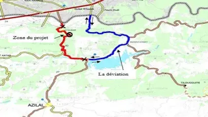Communiqué de Presse relatif à la coupure de la Route Régionale n°304 reliant Bin Elouidane à Afourer dans la province d’Azilal