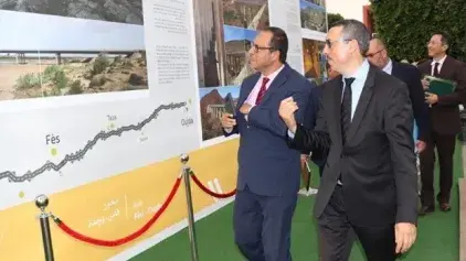 Vernissage à Rabat de l'exposition photo "Au fil des ouvrages d'art", dédiée aux réalisations d'ADM