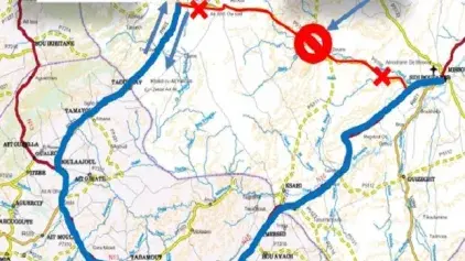 Communiqué de presse sur la coupure d’une section de la Route Provinciale n° 5108 reliant Missour et Njilla à la Province de Boulemane