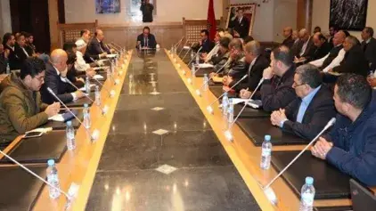 Réunion de M. le Ministre avec les représentants des professionnels du secteur du transport routier de marchandises