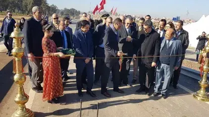 Monsieur Abdelkader AMARA procède à l’inauguration de l’échangeur « Al Massira» à Kénitra