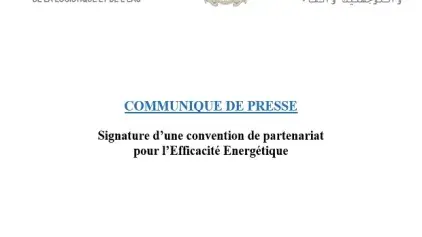 Signature d’une convention de partenariat pour l’Efficacité Energétique