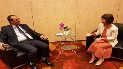 M. Amara s’entretient avec la Secrétaire d’Etat singapourienne de l’Environnement et des Ressources Hydrauliques