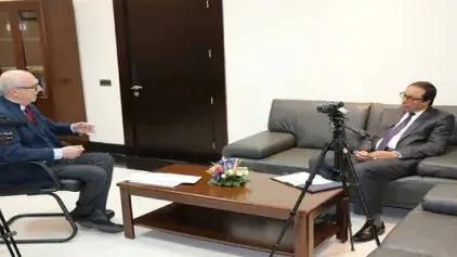 Monsieur Abdelkader AMARA accorde une interview à la Chaîne italienne « Rai 3 »