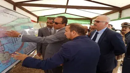 Visite de Monsieur le Ministre de l’Equipement, du Transport, de la Logistique et de l’Eau au nouveau port de pêche Lamhiriz