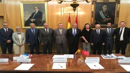 M. Boulif tient une rencontre à Madrid concernant les autorisations bilatérales relatives au transport international de marchandises