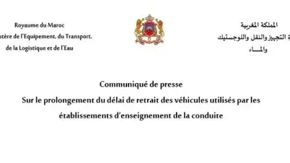 Communiqué de presse Sur le prolongement du délai de retrait des véhicules utilisés par les établissements d’enseignement de la conduite