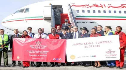 Vol inaugural: Un Boeing 767-300 de Royal Air Maroc se pose jeudi à l'aéroport  international de Nairobi