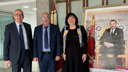 الكاتب العام لوزارة النقل واللوجيستيك يستقبل سفيرة جمهورية سلوفينيا بالمغرب