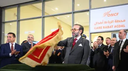 ​جلالة الملك يعطي بالرباط انطلاقة أشغال إنجاز الخط السككي فائق السرعة LGV الرابط بين القنيطرة ومراكش