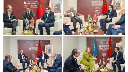 ​السلامة الطرقية: السيد قيوح يجري سلسلة مباحثات مع مسؤولين أجانب