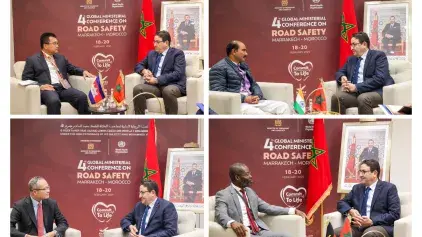 ​المؤتمر الوزاري للسلامة الطرقية: السيد قيوح يجري سلسلة مباحثات حول تعزيز السلامة الطرقية